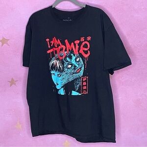 Junji Ito Collection "I am Tomie" Black Anime T Shirt Mens Large